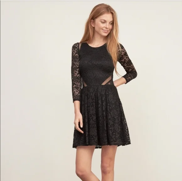 Abercrombie Womens Black Lace Dress/ S.